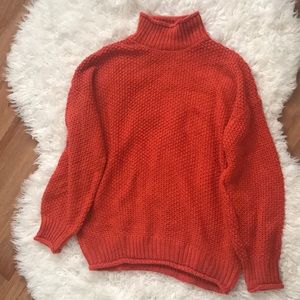 Cozy warm festive mock neck sweater! NEVER WORN!